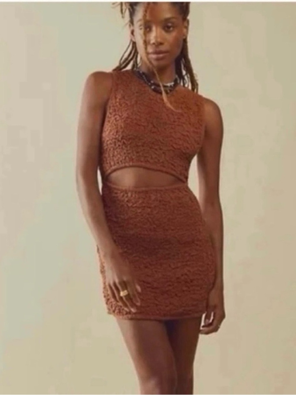 Free People Scarlett Solid Mini Dress Endless Summer Collection Evening Beach